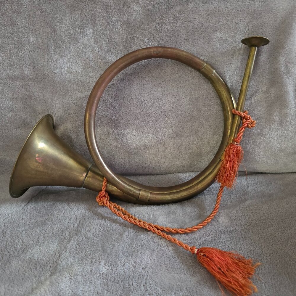 Vintage Copper Coiled Hunting Horn